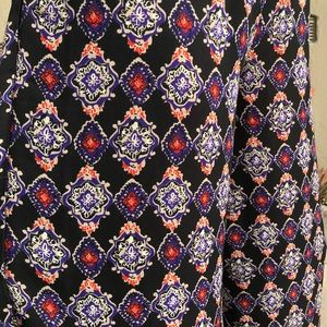 Wide Leg Flowing Floral Print Pants